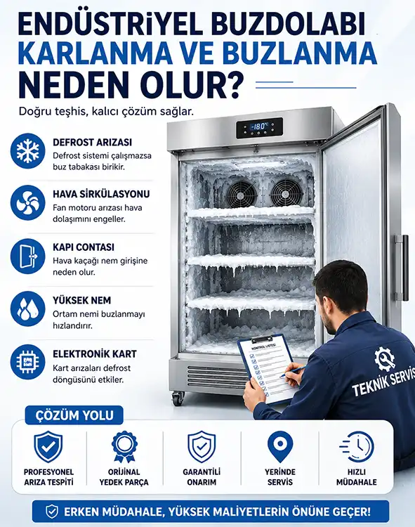 Endüstriyel Buzdolabı Neden Karlanma ve Buzlanma Yapıyor